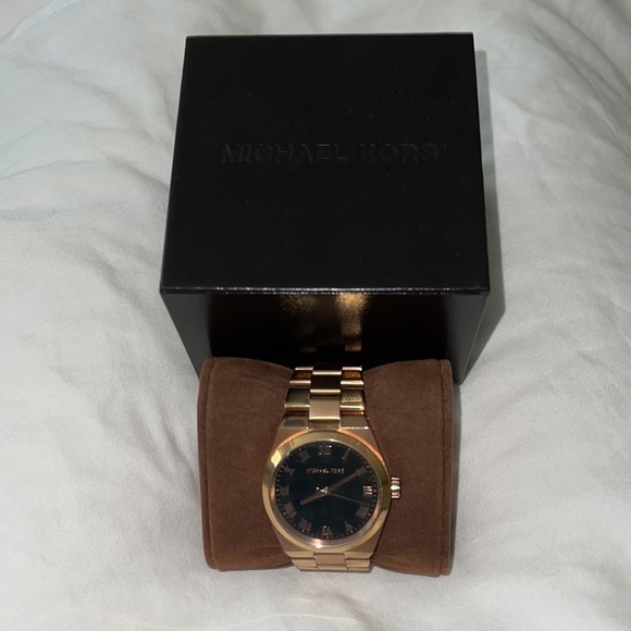 MICHAEL KORS Channing Black Dial Rose Gold-tone Ladies Watch MK5937 (Pre-owned) main image 4
